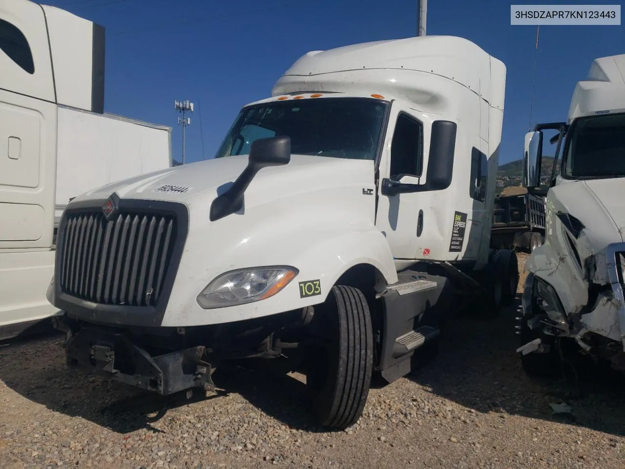 2019 International Lt625 VIN: 3HSDZAPR7KN123443 Lot: 69264444