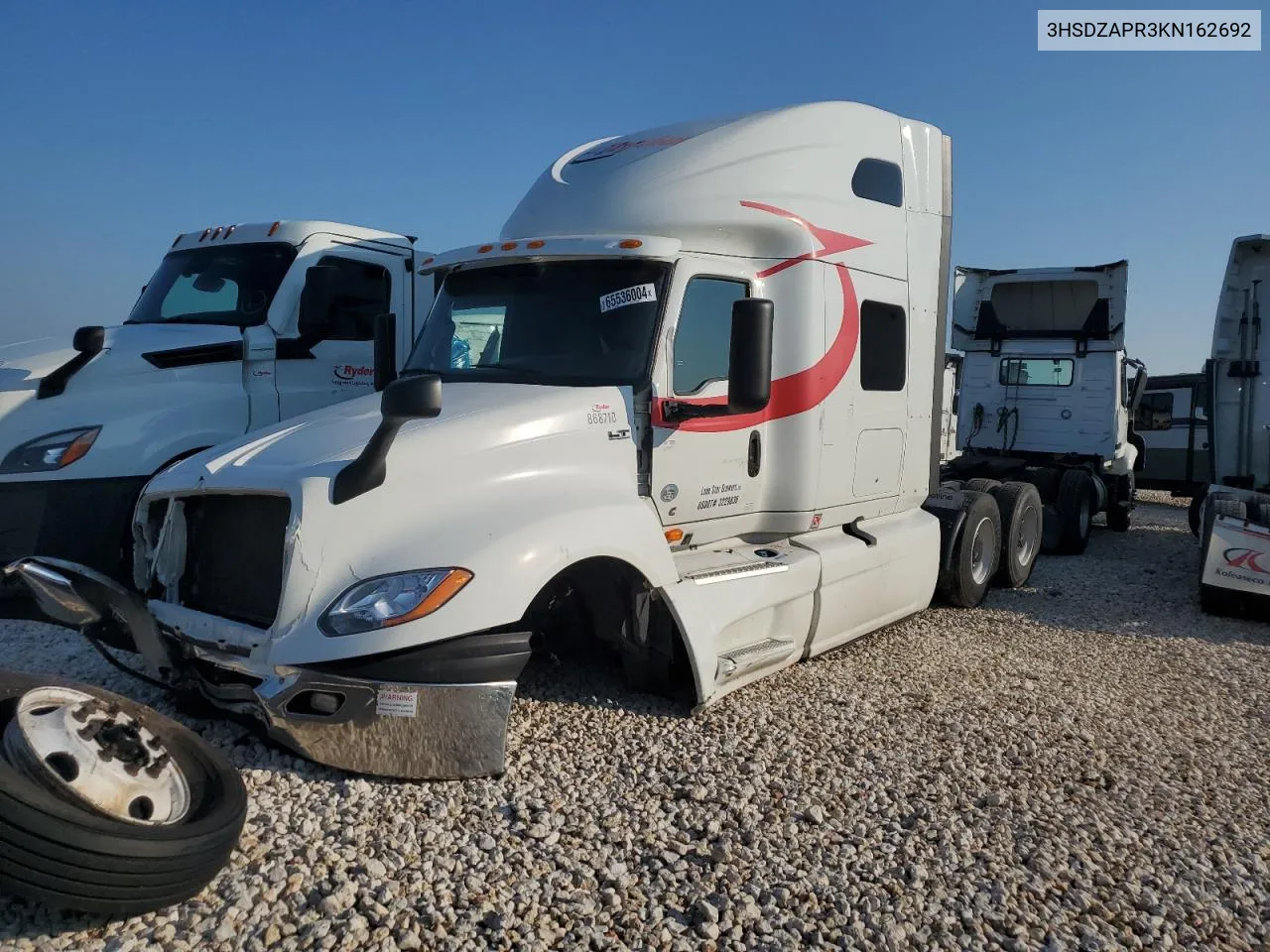 2019 International Lt625 VIN: 3HSDZAPR3KN162692 Lot: 72099124