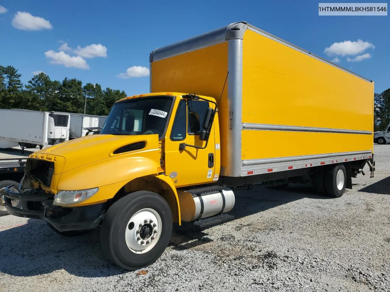 2019 International 4000 4300 VIN: 1HTMMMML8KH581546 Lot: 72945444