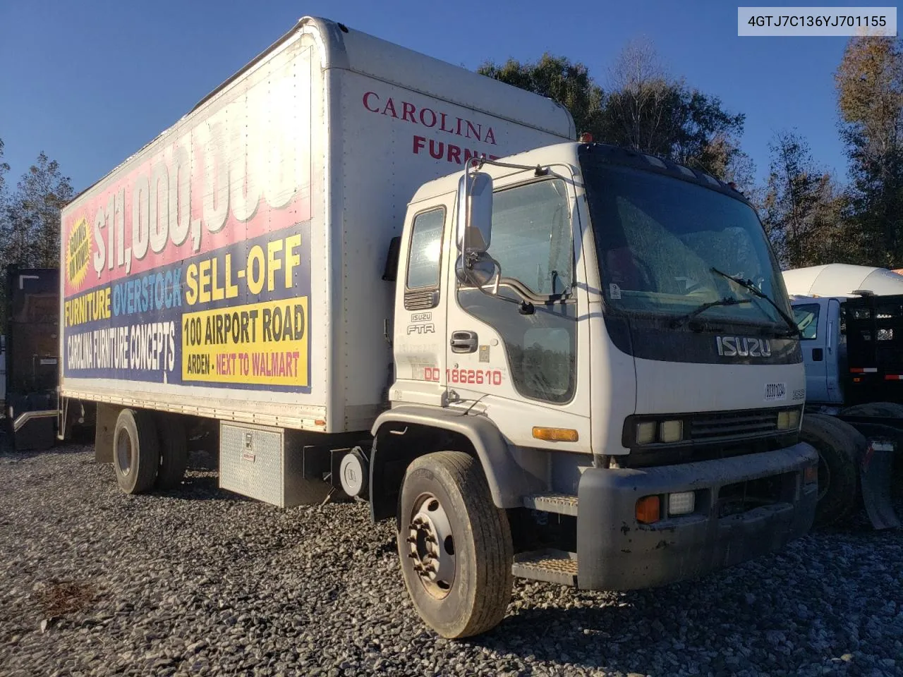 2000 Isuzu Ftr VIN: 4GTJ7C136YJ701155 Lot: 80301034