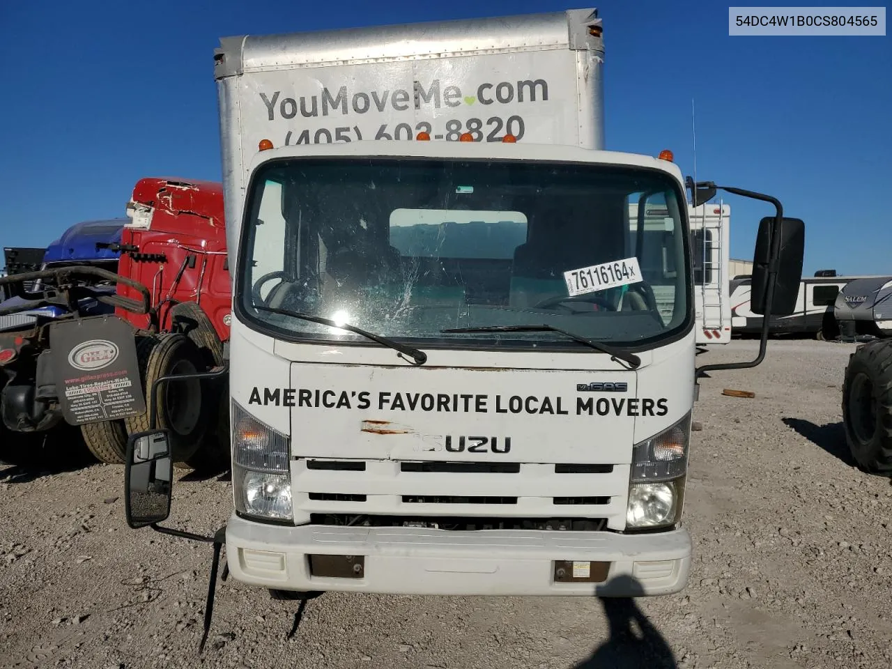 2012 Isuzu Npr Hd VIN: 54DC4W1B0CS804565 Lot: 76116164