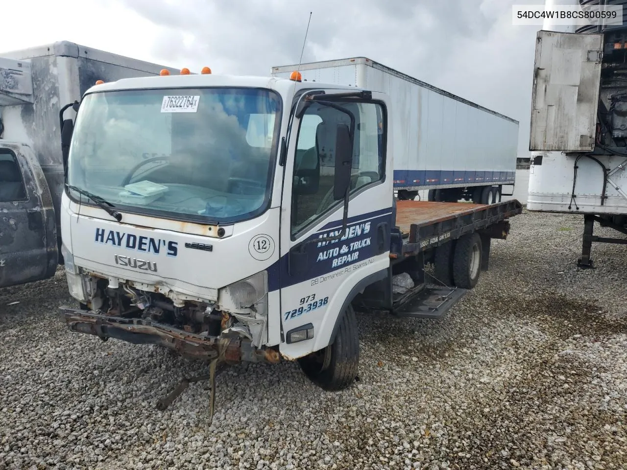 2012 Isuzu Npr Hd VIN: 54DC4W1B8CS800599 Lot: 76322764