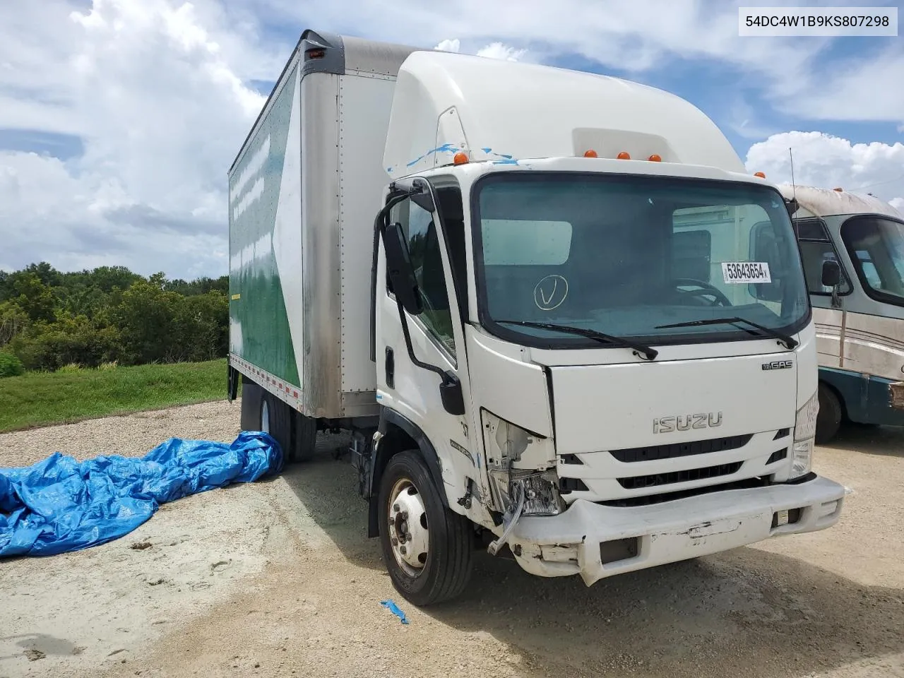 2019 Isuzu Npr Hd VIN: 54DC4W1B9KS807298 Lot: 53643654