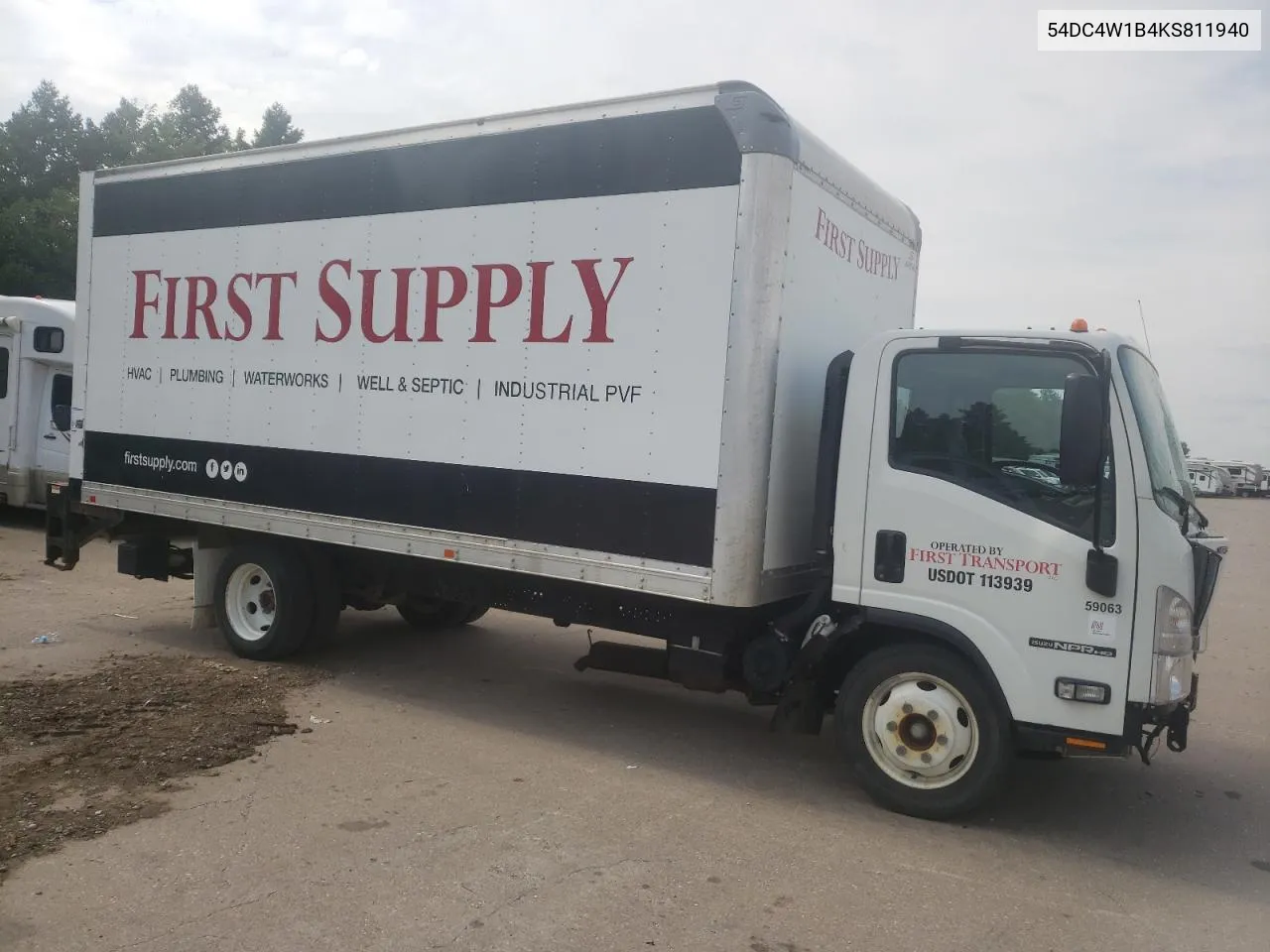 2019 Isuzu Npr Hd VIN: 54DC4W1B4KS811940 Lot: 58960014