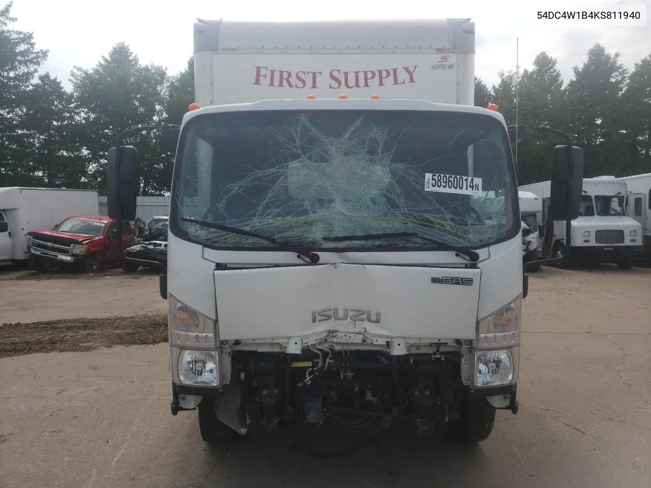 2019 Isuzu Npr Hd VIN: 54DC4W1B4KS811940 Lot: 58960014