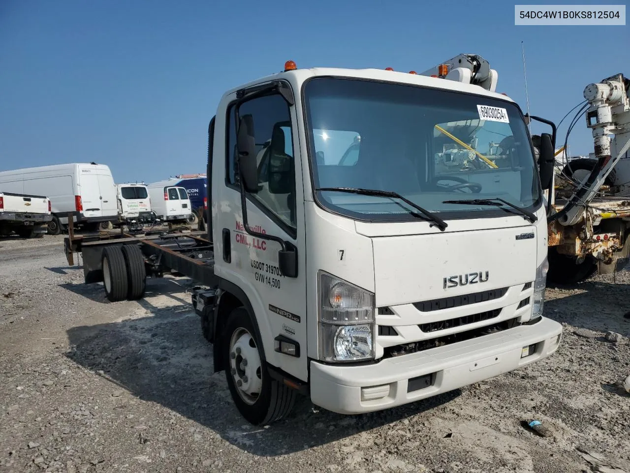 2019 Isuzu Npr Hd VIN: 54DC4W1B0KS812504 Lot: 69030254