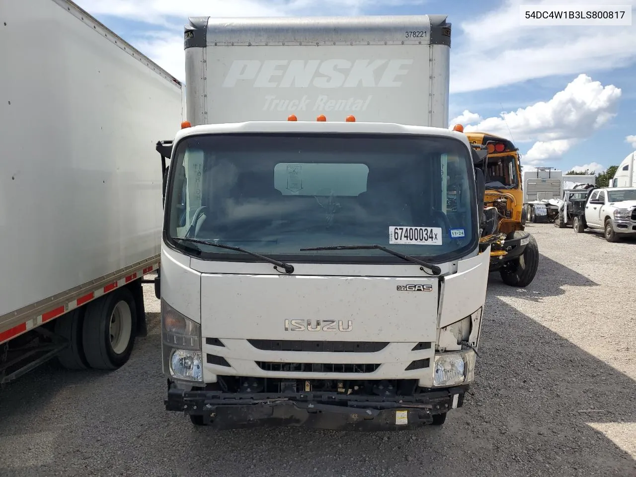 2020 Isuzu Npr Hd VIN: 54DC4W1B3LS800817 Lot: 73607914