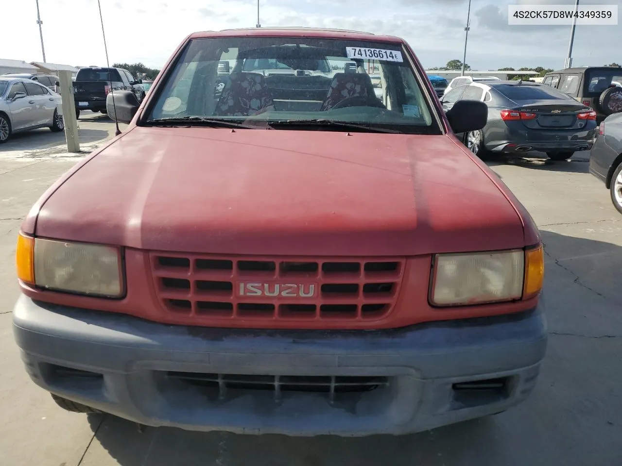 1998 Isuzu Amigo VIN: 4S2CK57D8W4349359 Lot: 74136614