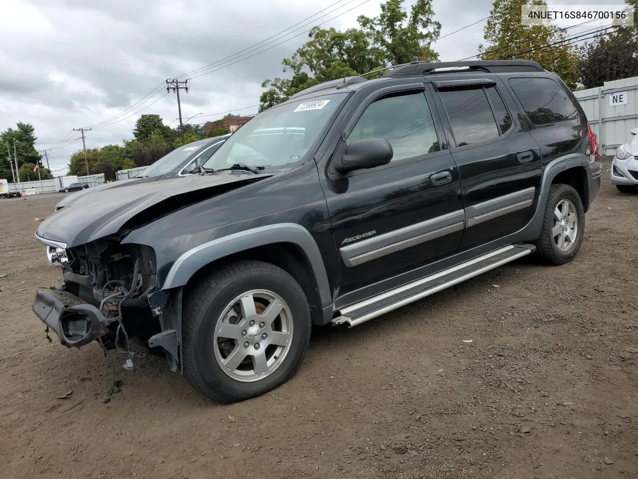 2004 Isuzu Ascender S VIN: 4NUET16S846700156 Lot: 72399924