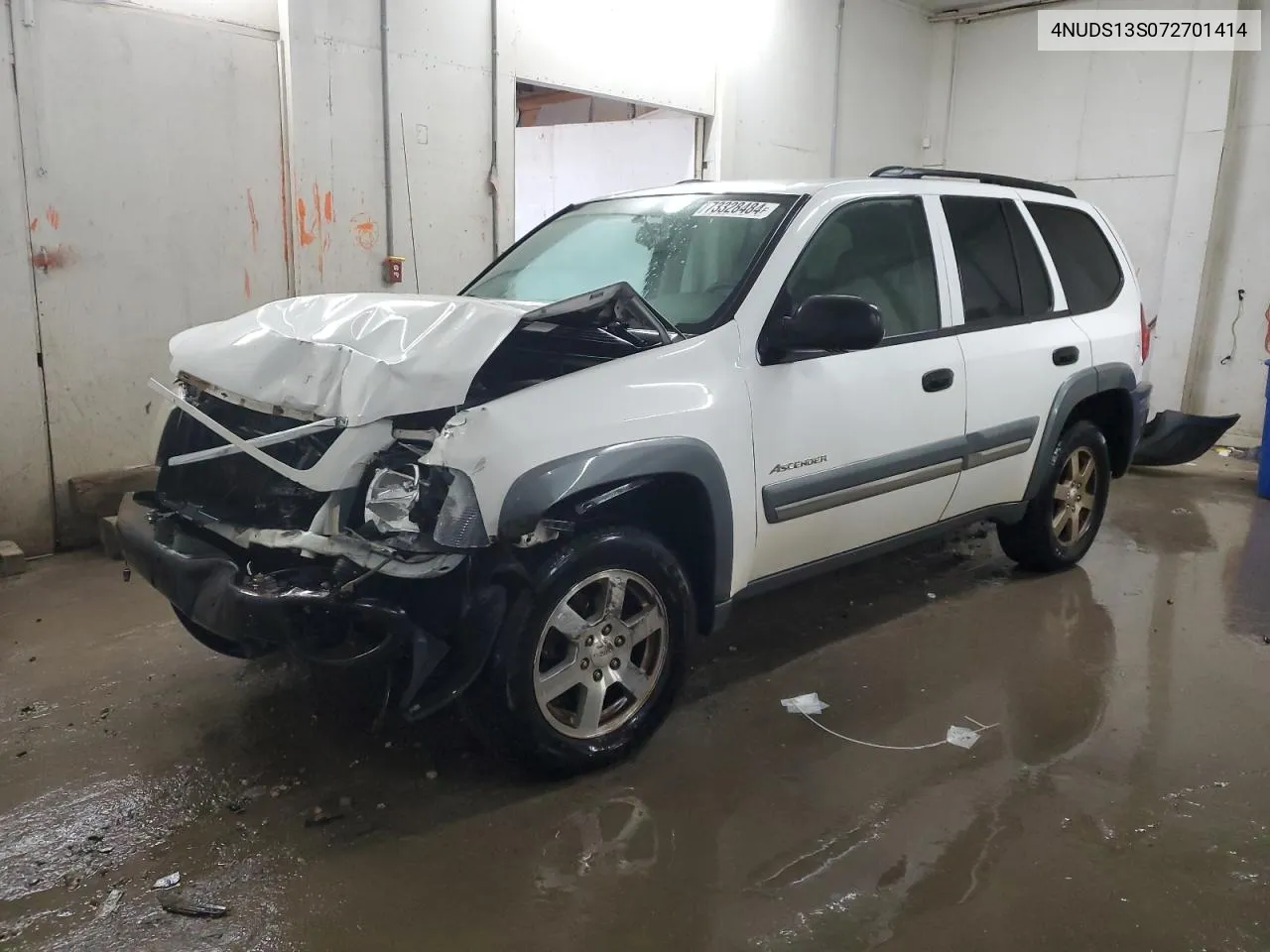 2007 Isuzu Ascender S VIN: 4NUDS13S072701414 Lot: 73328484