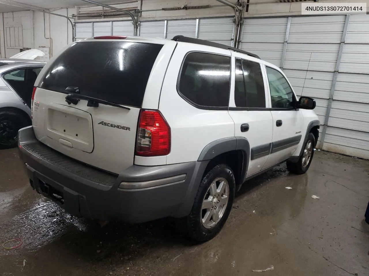 2007 Isuzu Ascender S VIN: 4NUDS13S072701414 Lot: 73328484