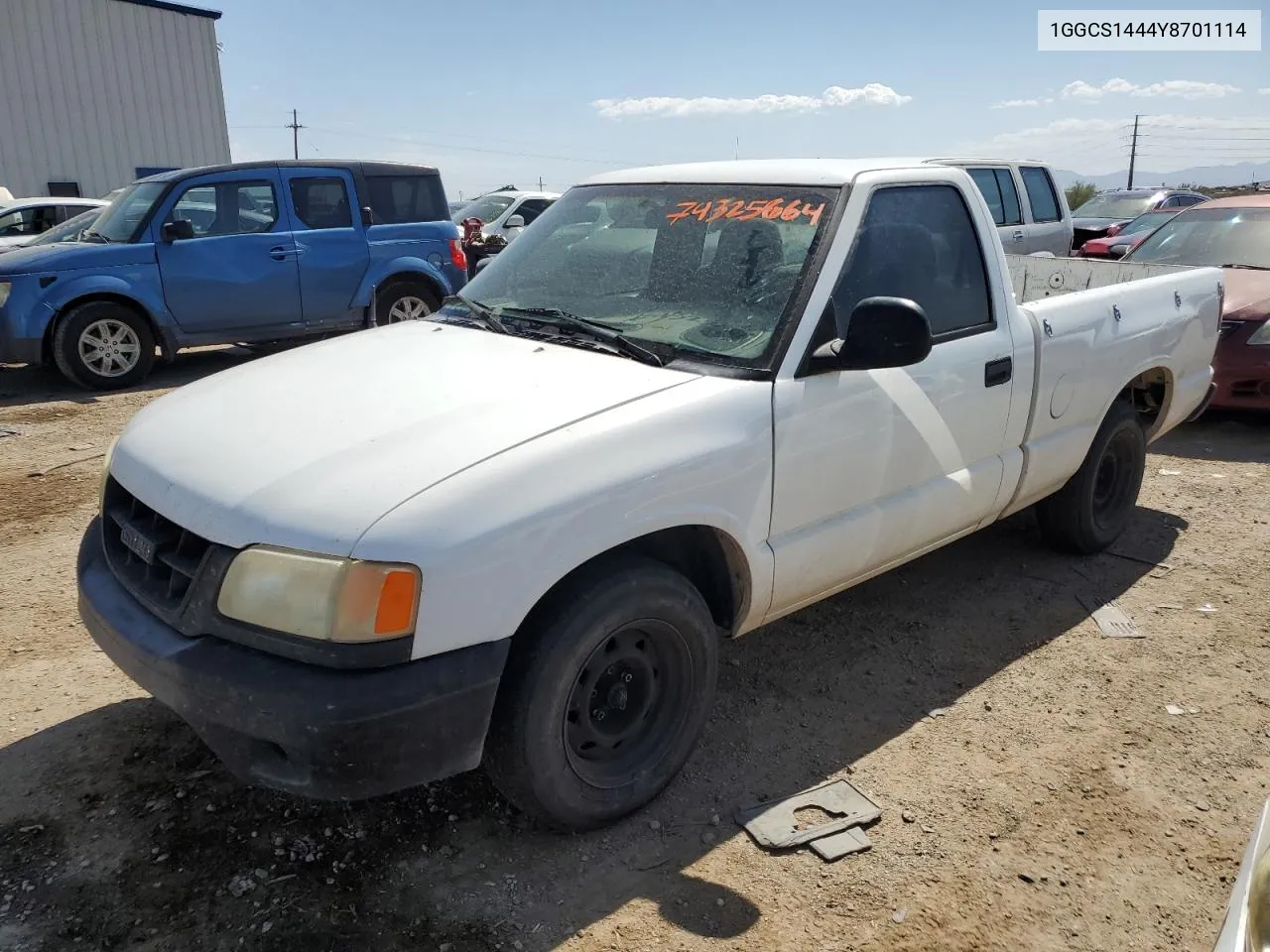 2000 Isuzu Hombre VIN: 1GGCS1444Y8701114 Lot: 74325664