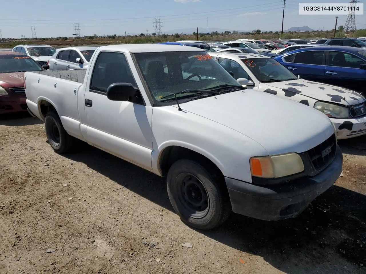 2000 Isuzu Hombre VIN: 1GGCS1444Y8701114 Lot: 74325664