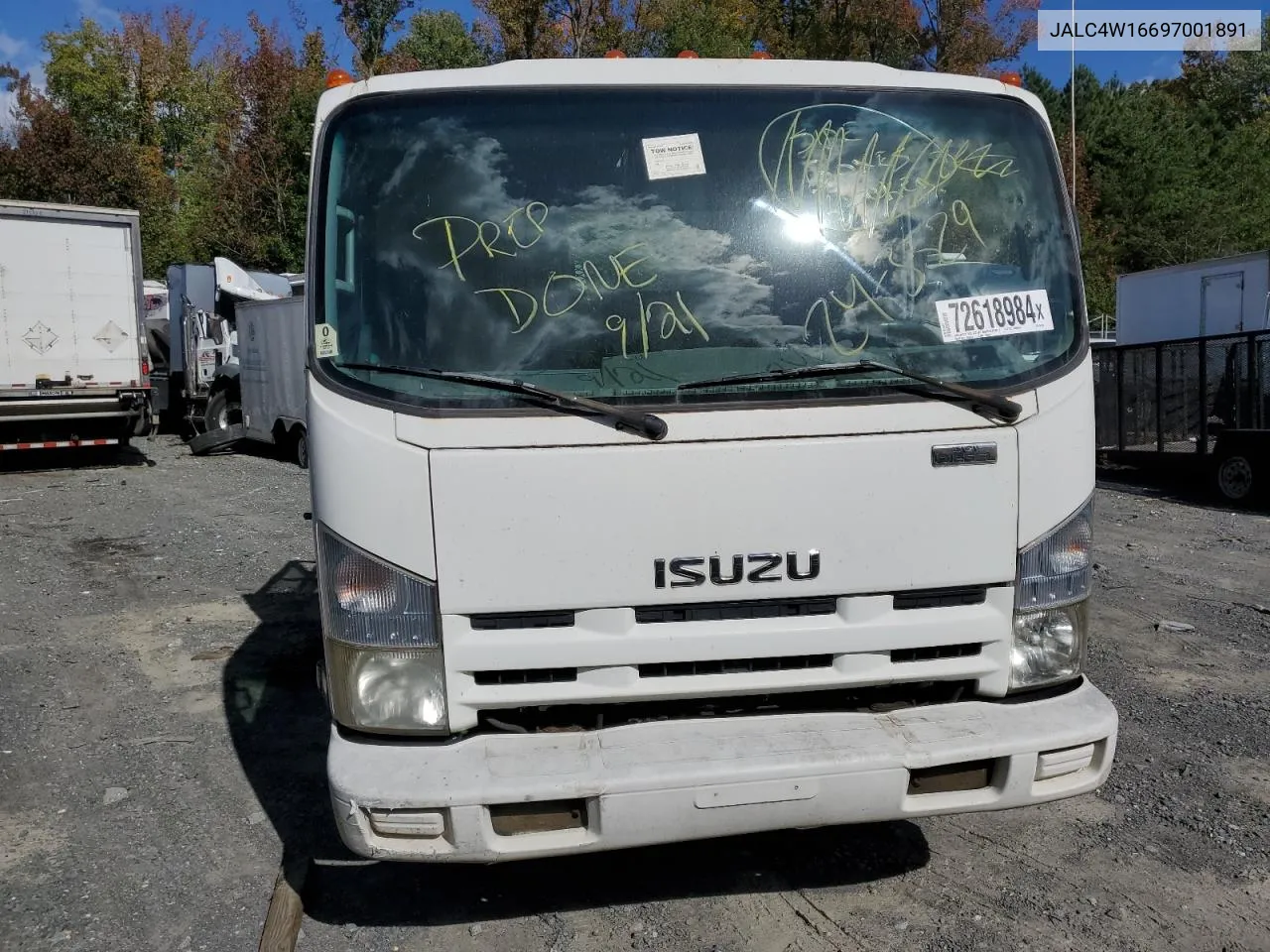 2009 Isuzu Npr VIN: JALC4W16697001891 Lot: 72618984