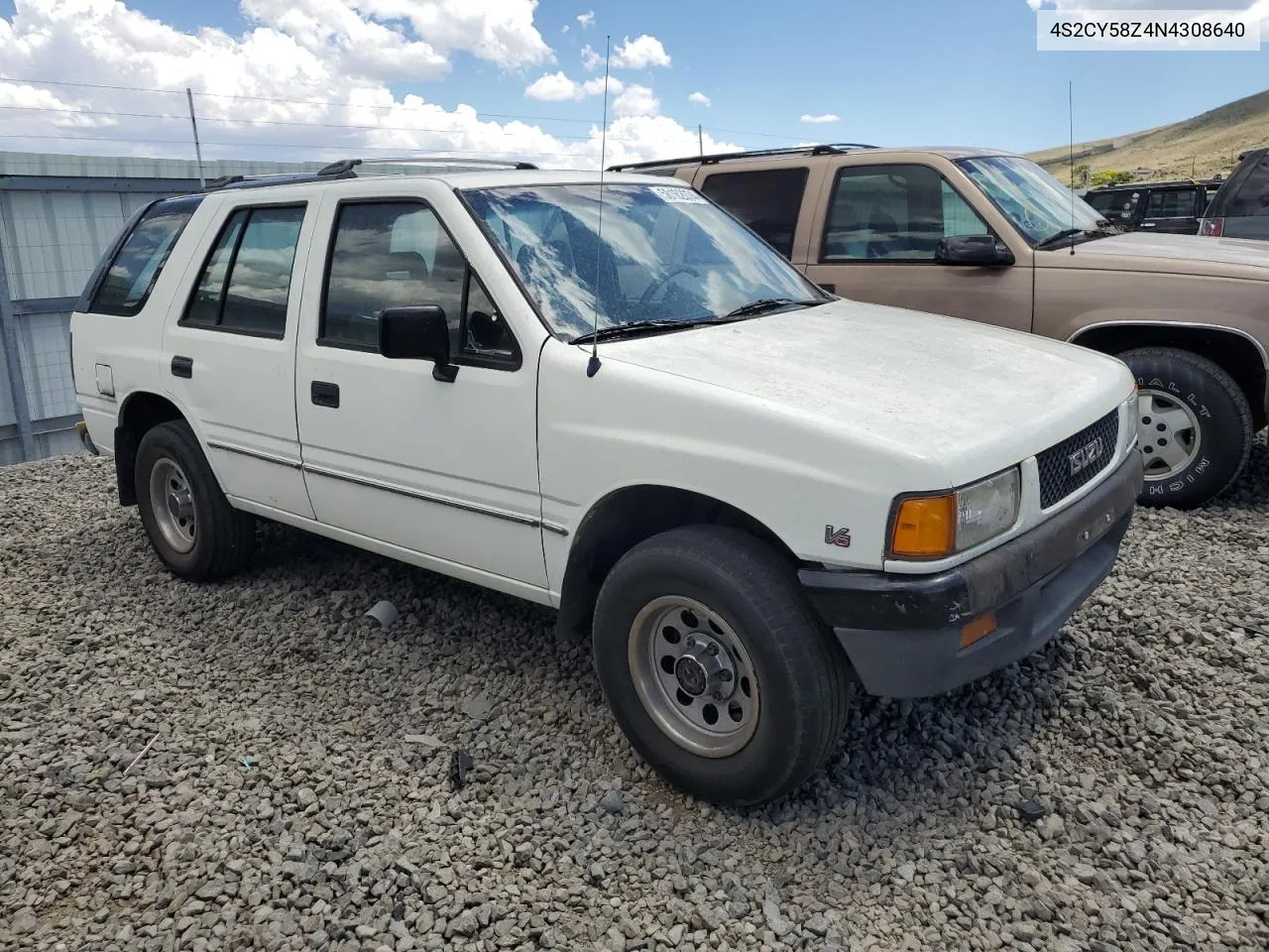 1992 Isuzu Rodeo S VIN: 4S2CY58Z4N4308640 Lot: 70823954