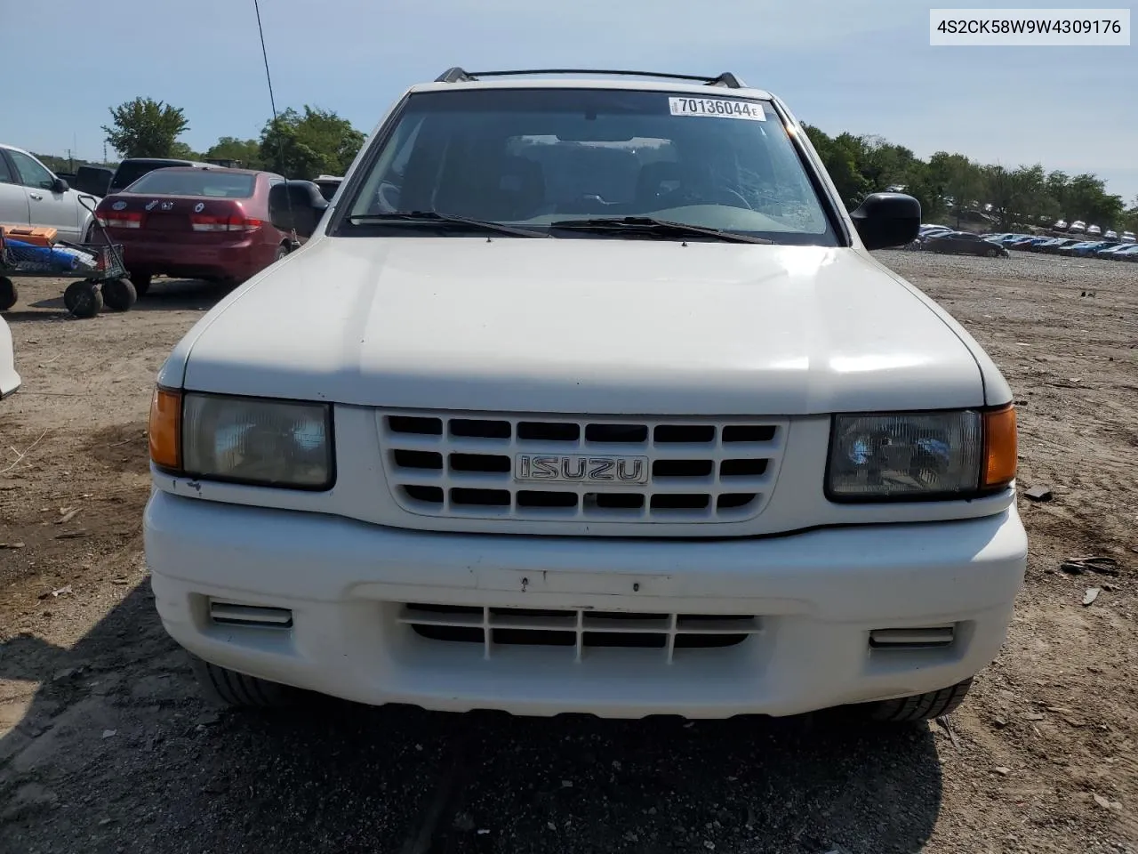 1998 Isuzu Rodeo S VIN: 4S2CK58W9W4309176 Lot: 70136044