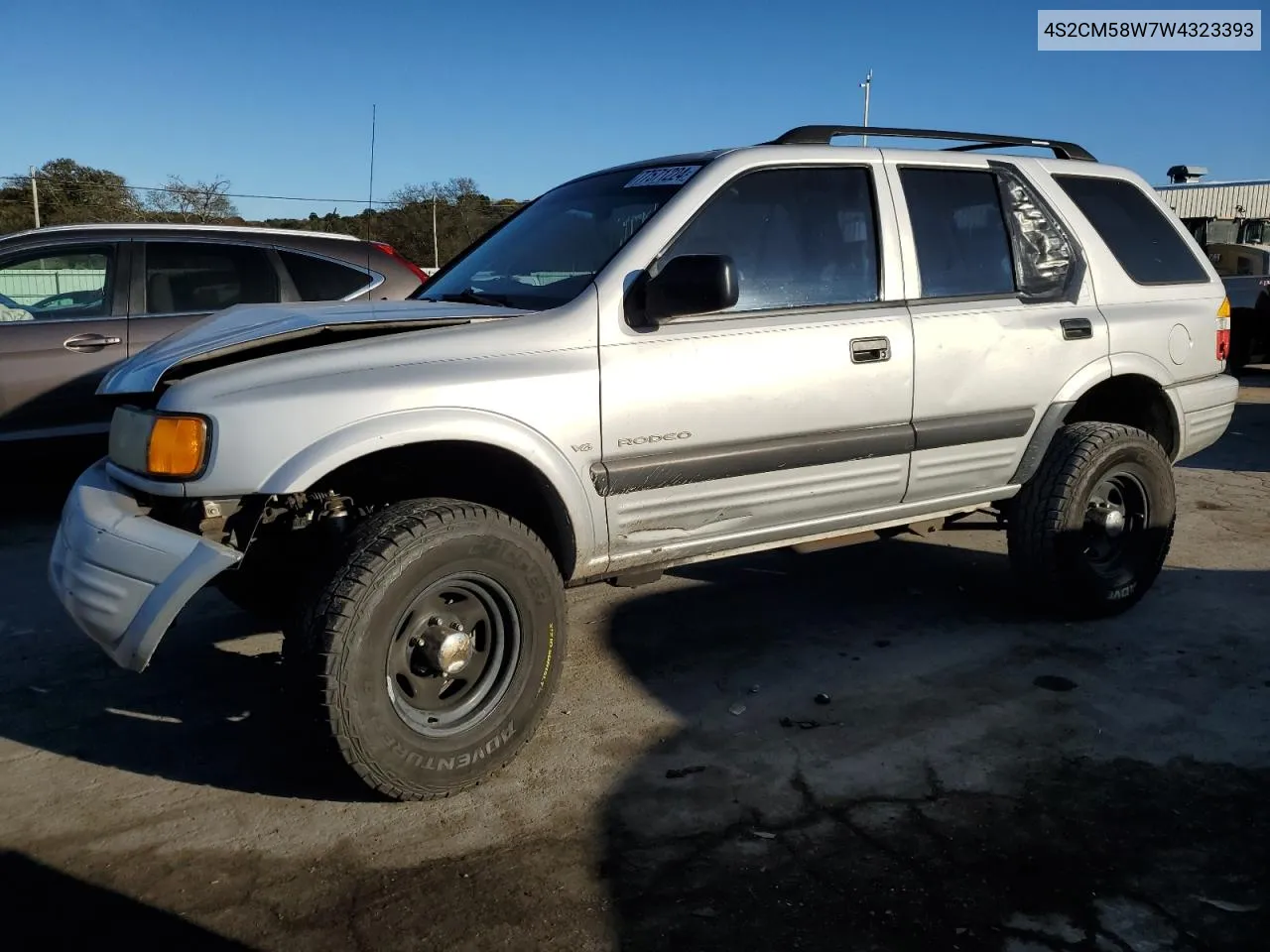 1998 Isuzu Rodeo S VIN: 4S2CM58W7W4323393 Lot: 77571224