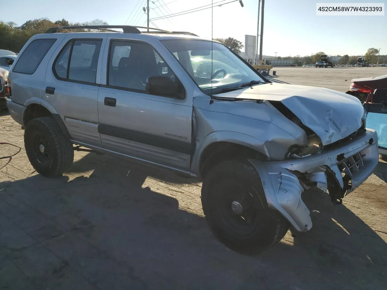 1998 Isuzu Rodeo S VIN: 4S2CM58W7W4323393 Lot: 77571224