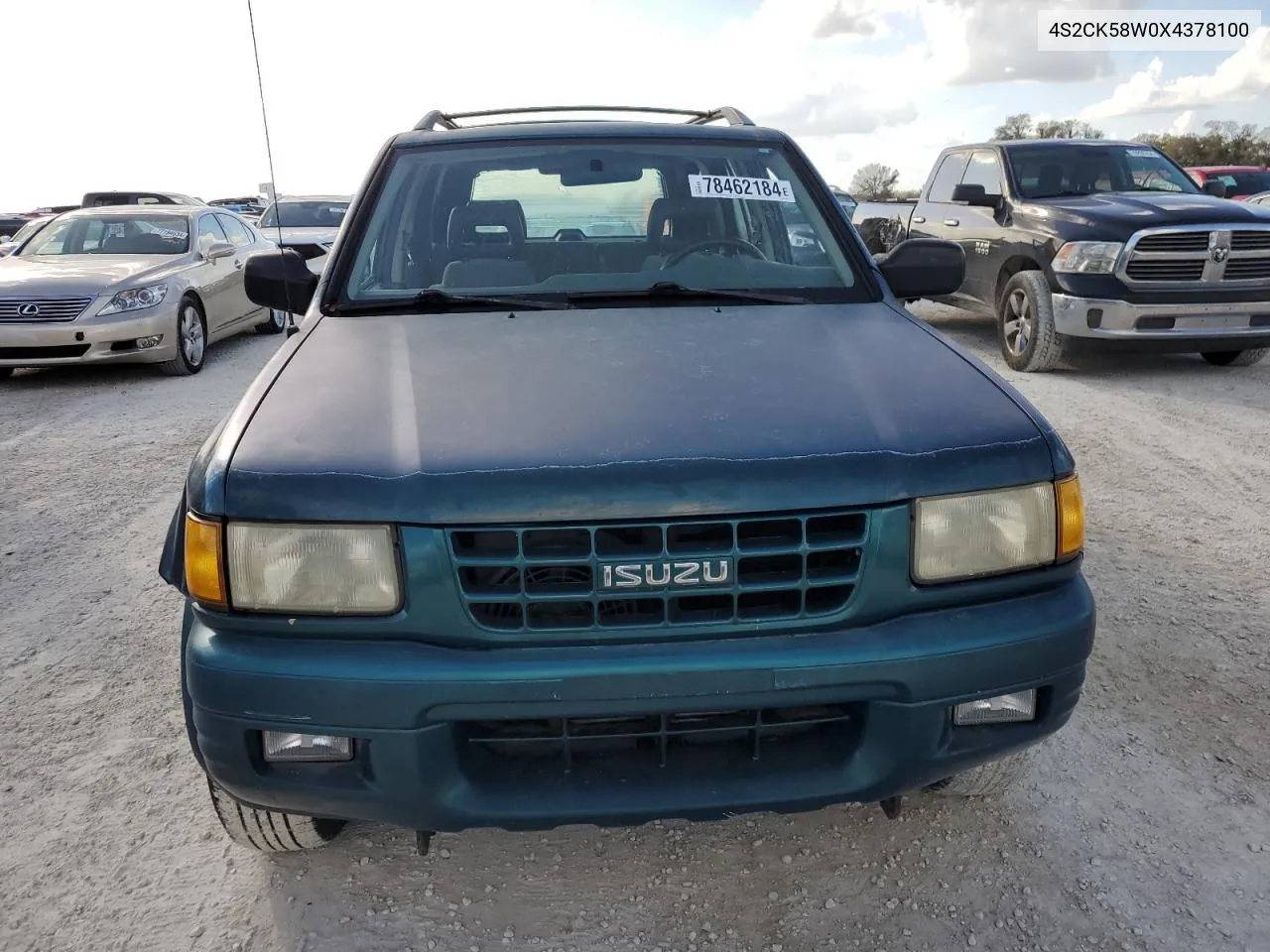 1999 Isuzu Rodeo S VIN: 4S2CK58W0X4378100 Lot: 78462184