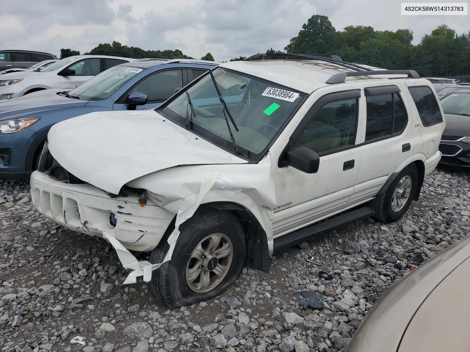 2001 Isuzu Rodeo S VIN: 4S2CK58W514313783 Lot: 63038984