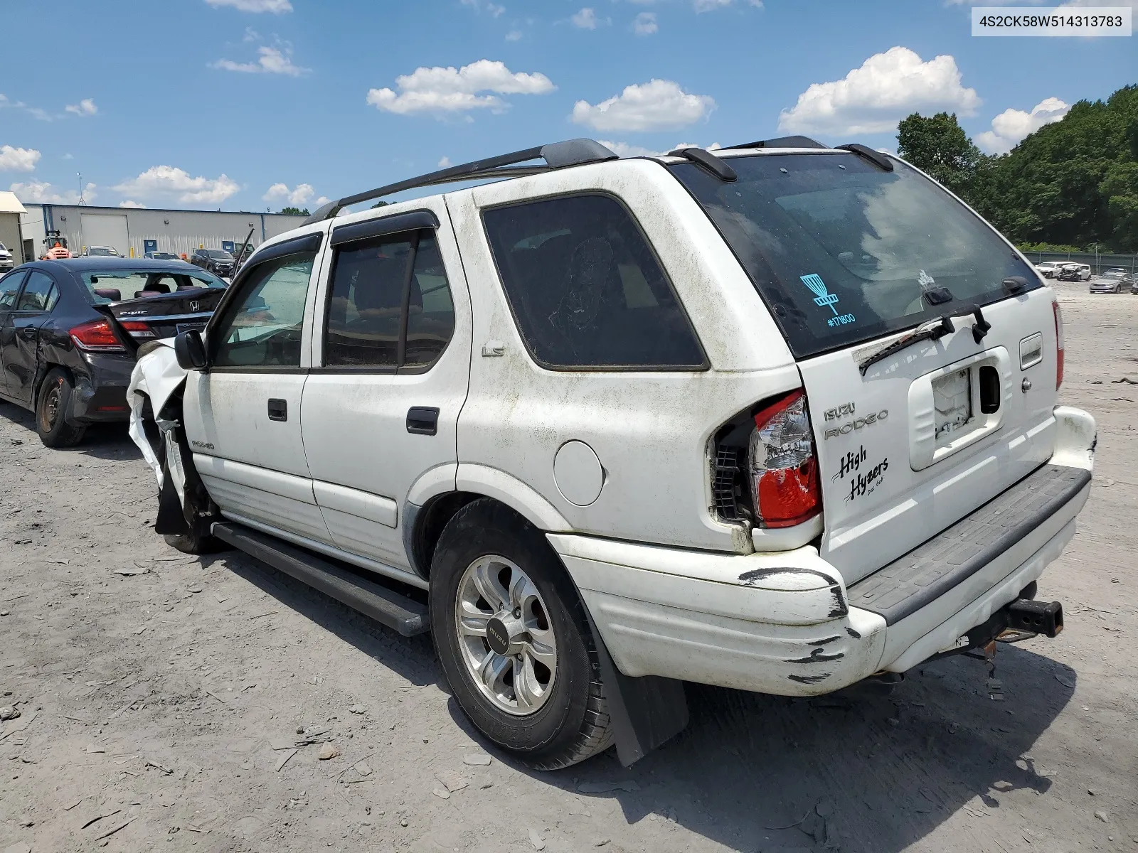 2001 Isuzu Rodeo S VIN: 4S2CK58W514313783 Lot: 63038984