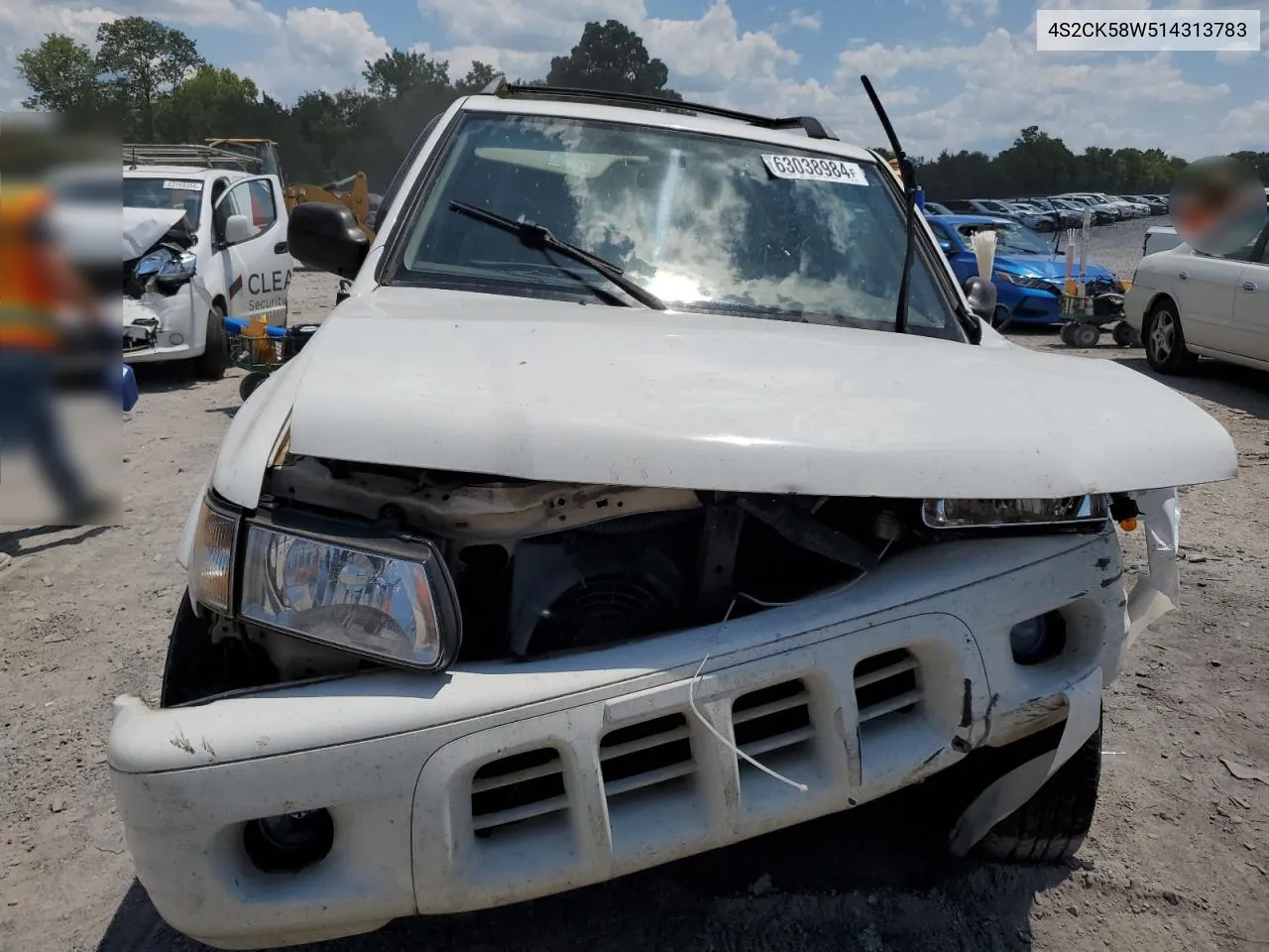 2001 Isuzu Rodeo S VIN: 4S2CK58W514313783 Lot: 63038984