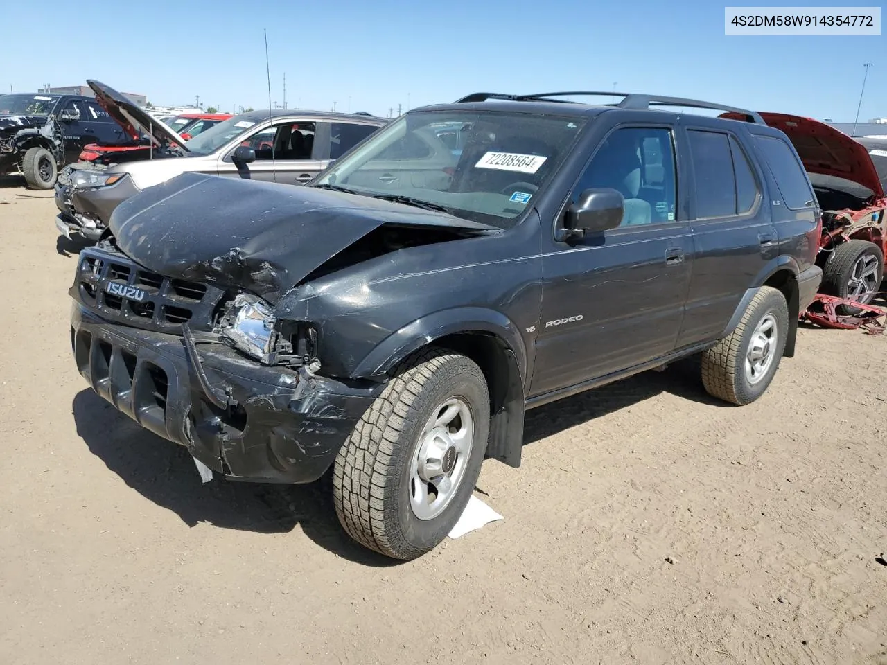 2001 Isuzu Rodeo S VIN: 4S2DM58W914354772 Lot: 72208564