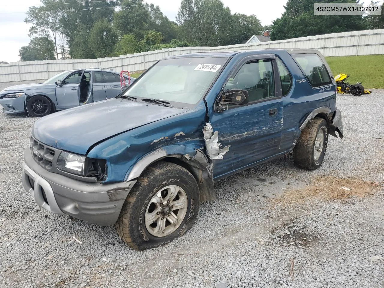 2001 Isuzu Rodeo Sport VIN: 4S2CM57WX14307912 Lot: 72416784