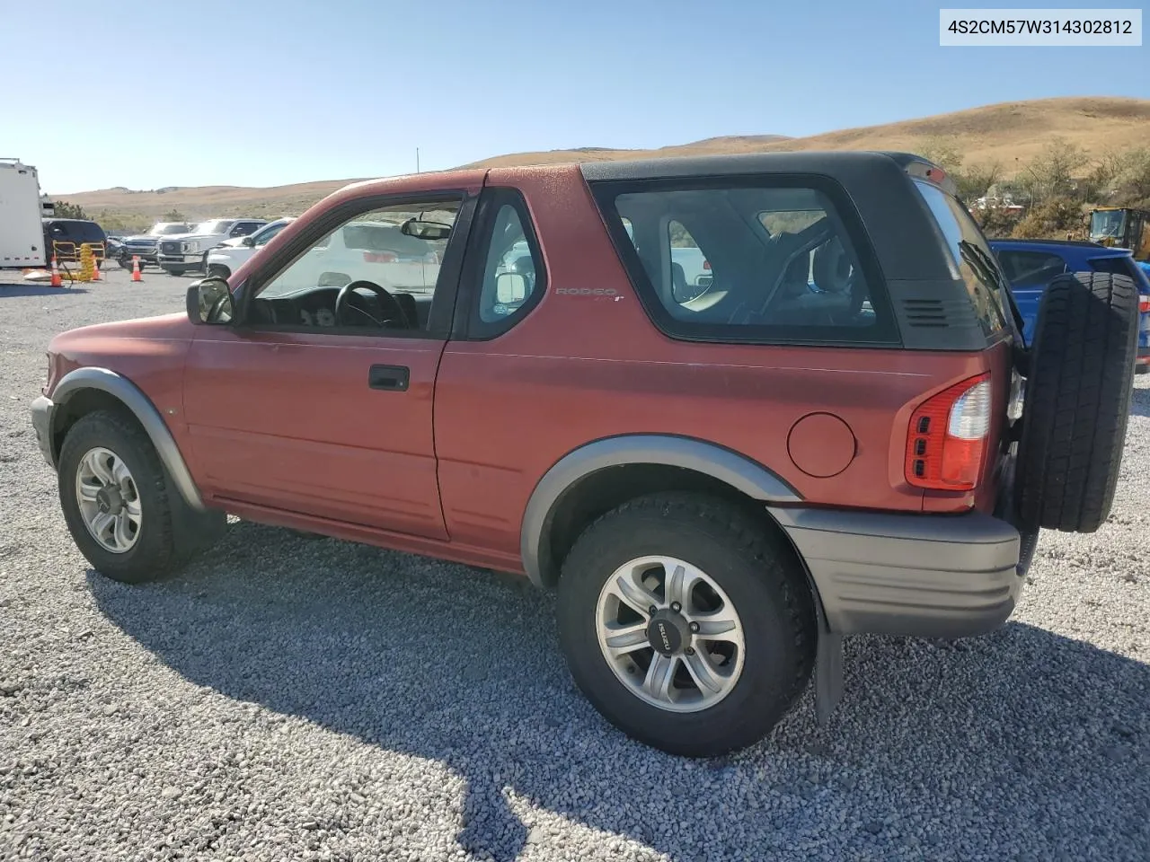 2001 Isuzu Rodeo Sport VIN: 4S2CM57W314302812 Lot: 73537124