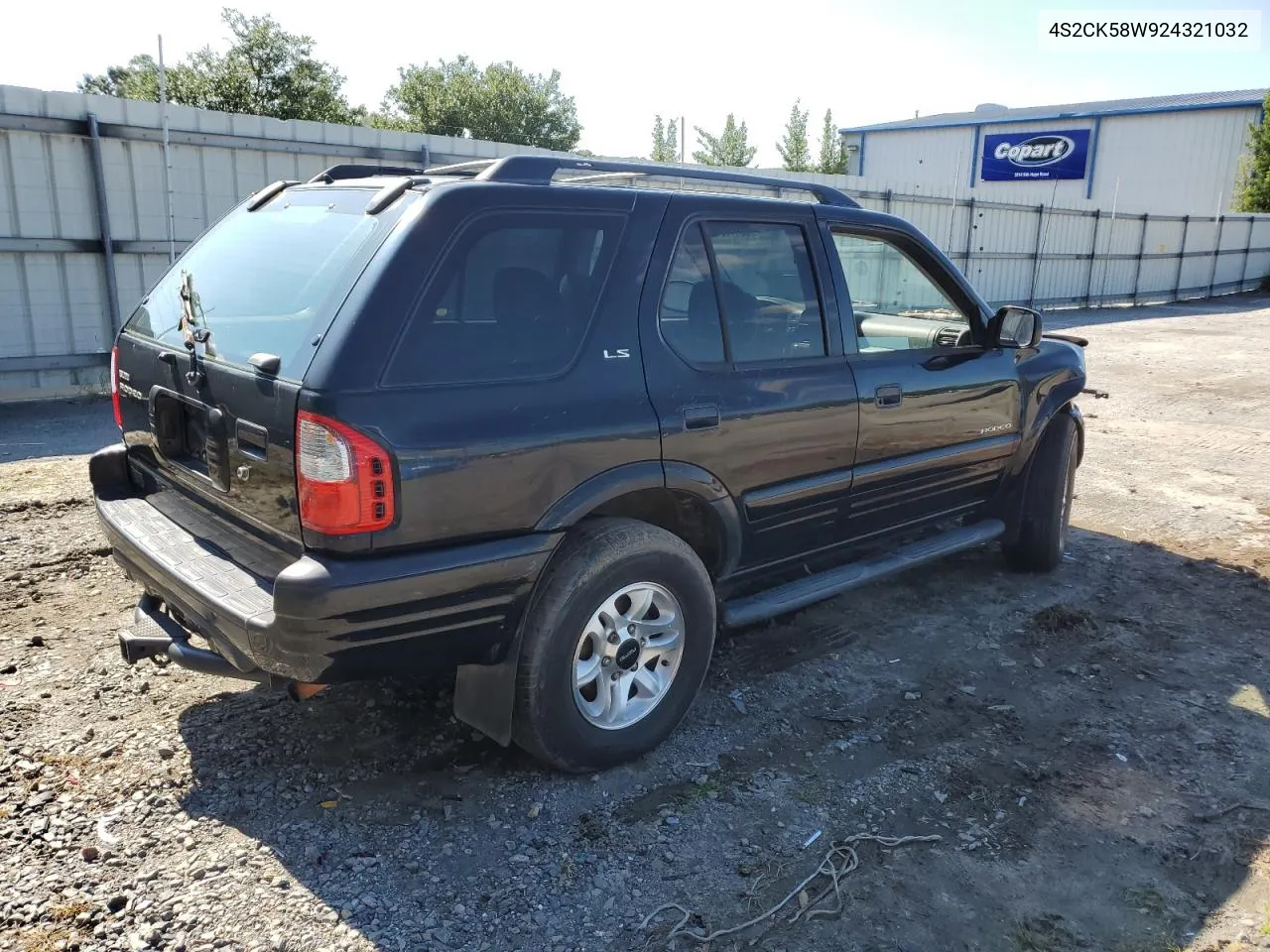 2002 Isuzu Rodeo S VIN: 4S2CK58W924321032 Lot: 66145264