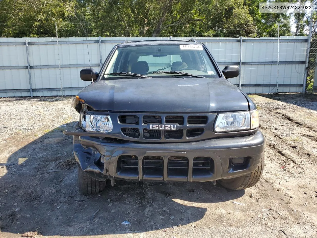 2002 Isuzu Rodeo S VIN: 4S2CK58W924321032 Lot: 66145264