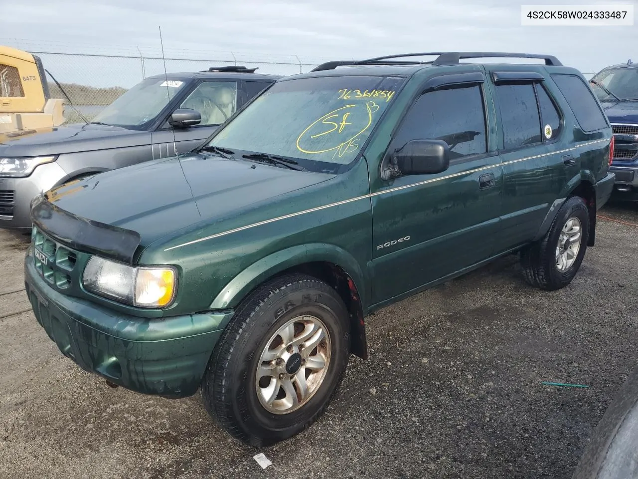 2002 Isuzu Rodeo S VIN: 4S2CK58W024333487 Lot: 76361854