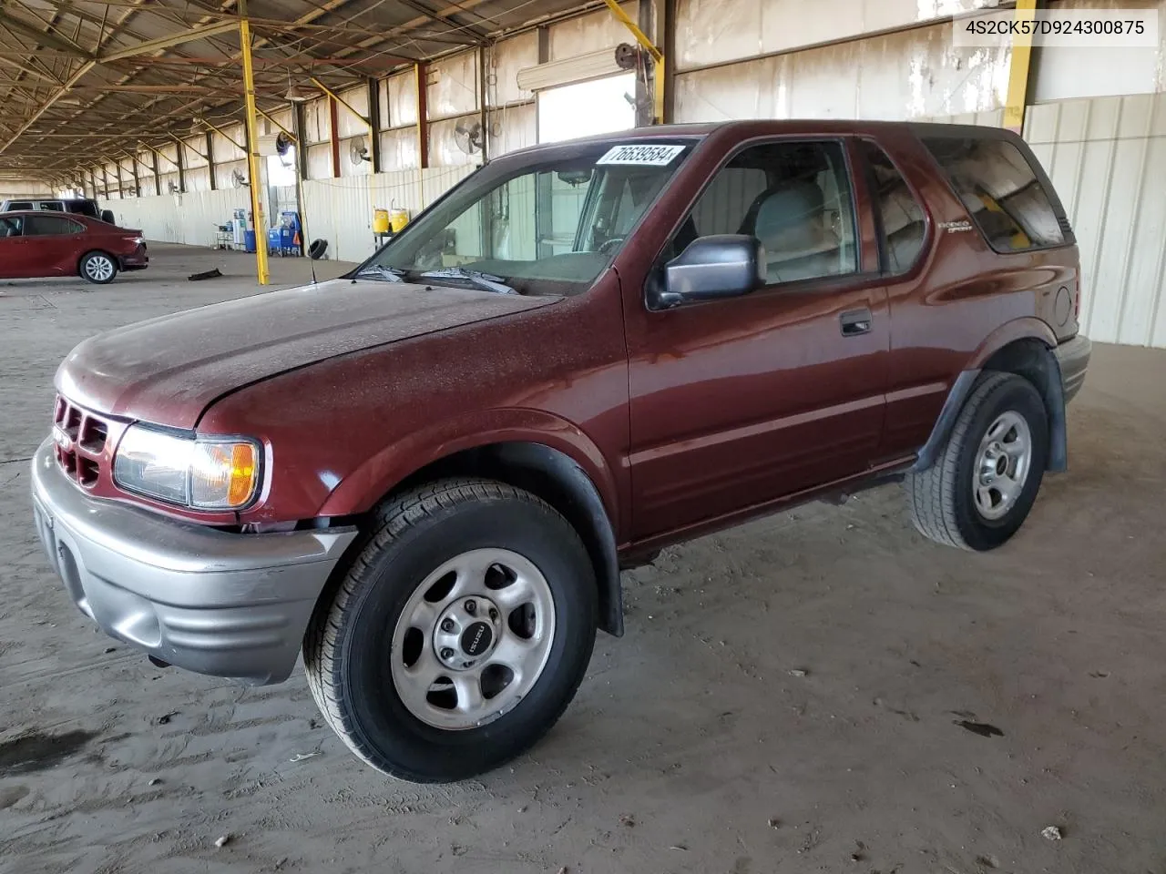 2002 Isuzu Rodeo Sport VIN: 4S2CK57D924300875 Lot: 76639584