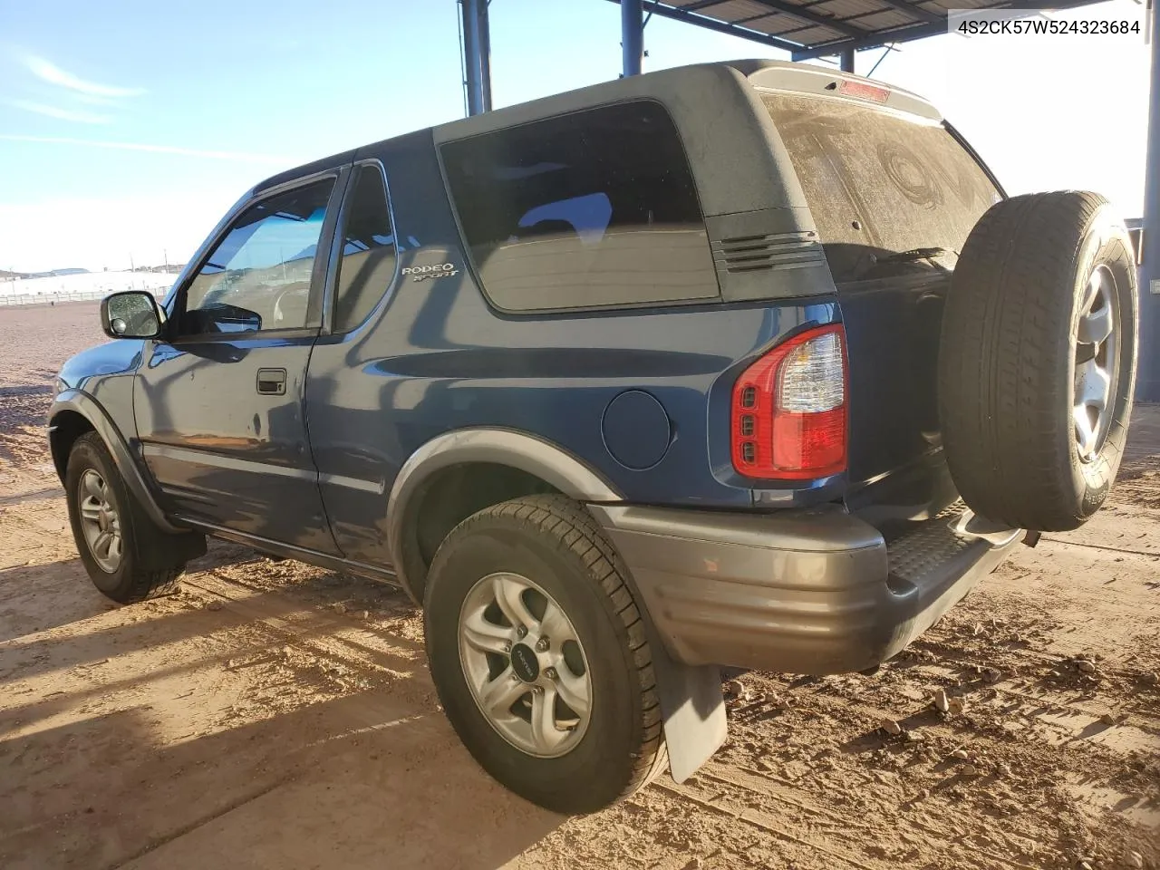 2002 Isuzu Rodeo Sport VIN: 4S2CK57W524323684 Lot: 77248604