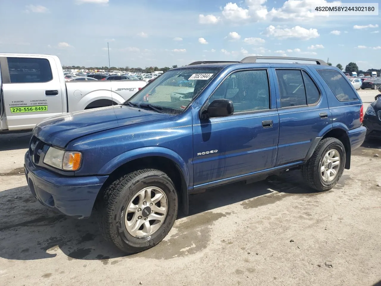 2004 Isuzu Rodeo S VIN: 4S2DM58Y244302180 Lot: 70521944