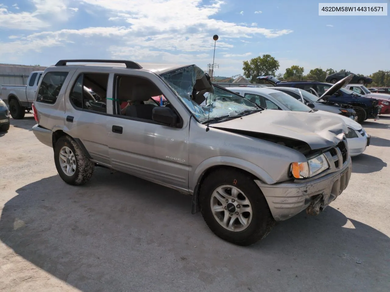 2004 Isuzu Rodeo S VIN: 4S2DM58W144316571 Lot: 72086554