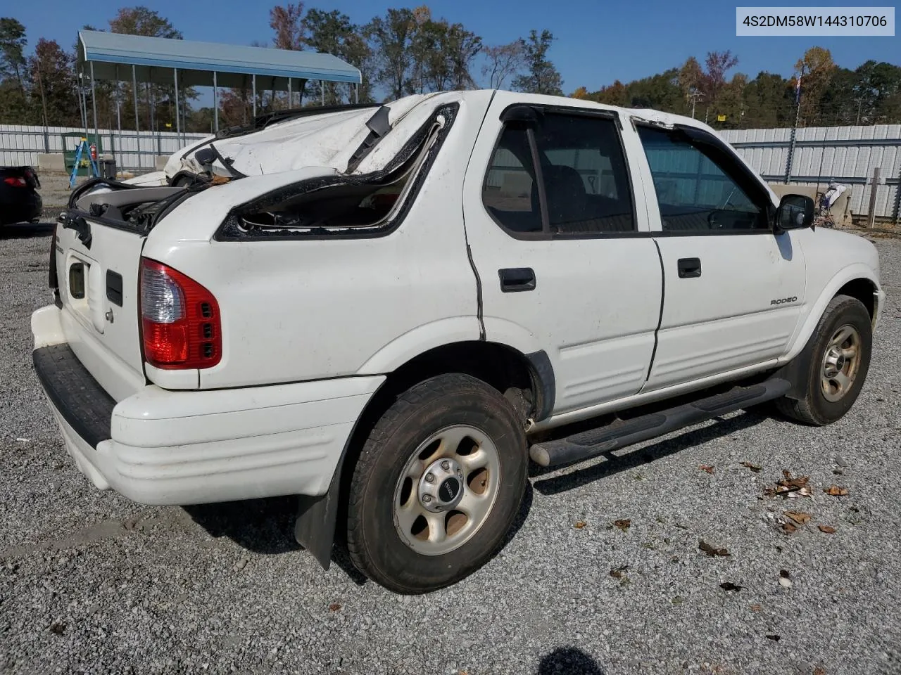 2004 Isuzu Rodeo S VIN: 4S2DM58W144310706 Lot: 74980644