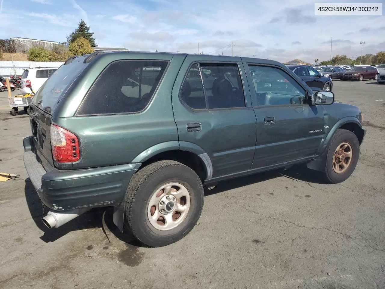 2004 Isuzu Rodeo S VIN: 4S2CK58W344303242 Lot: 75339714