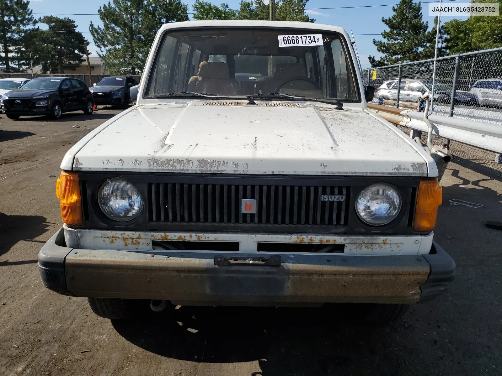 1986 Isuzu Trooper Ii VIN: JAACH18L6G5428752 Lot: 66681734