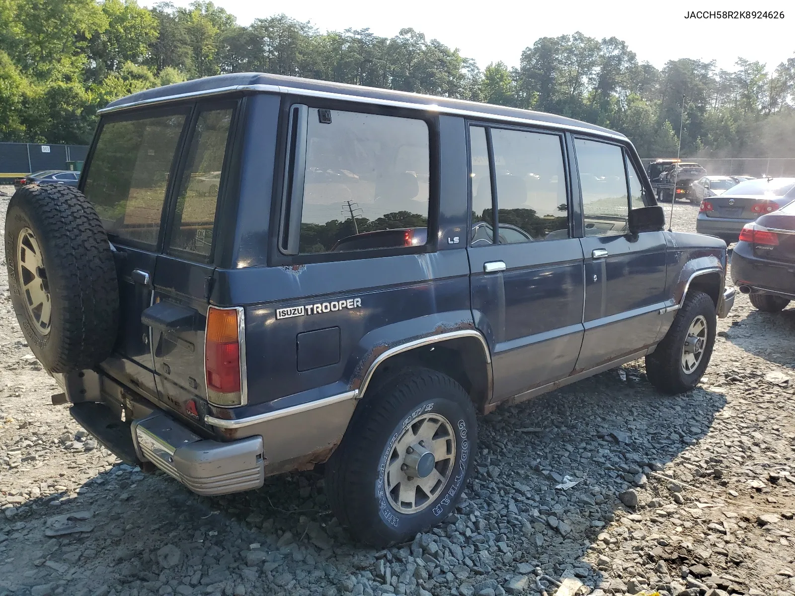 1989 Isuzu Trooper Ii VIN: JACCH58R2K8924626 Lot: 63251754