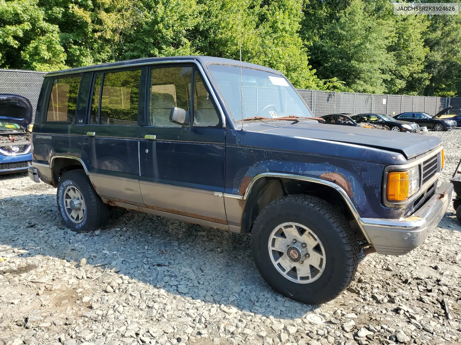 1989 Isuzu Trooper Ii VIN: JACCH58R2K8924626 Lot: 63251754