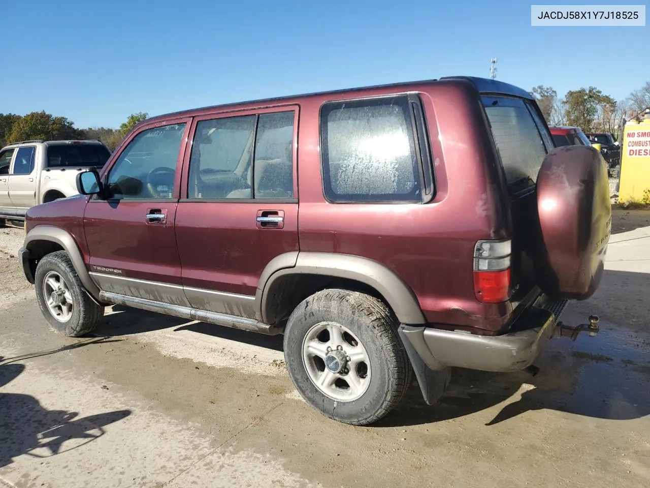 2000 Isuzu Trooper S VIN: JACDJ58X1Y7J18525 Lot: 78718494