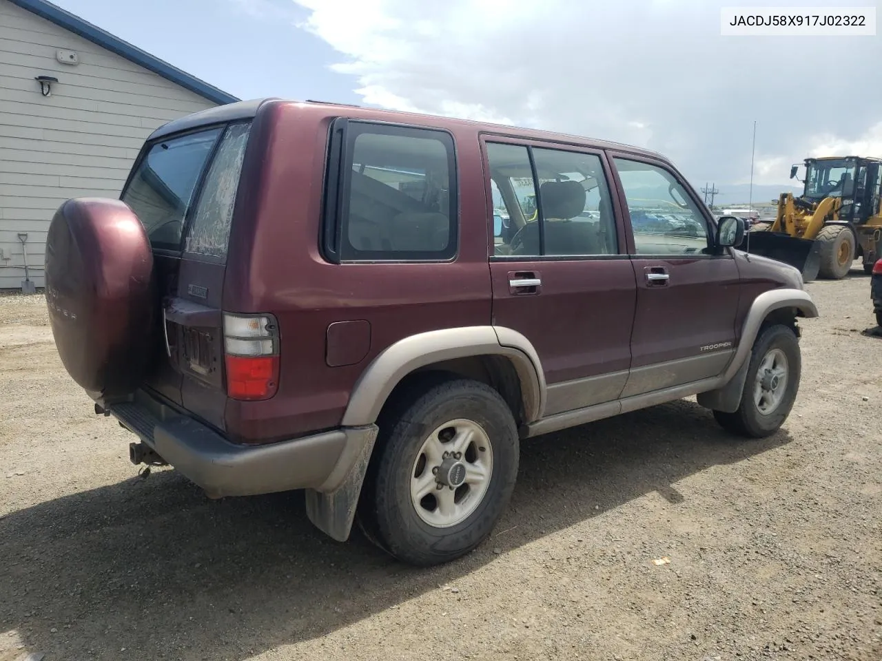 2001 Isuzu Trooper S VIN: JACDJ58X917J02322 Lot: 47347644