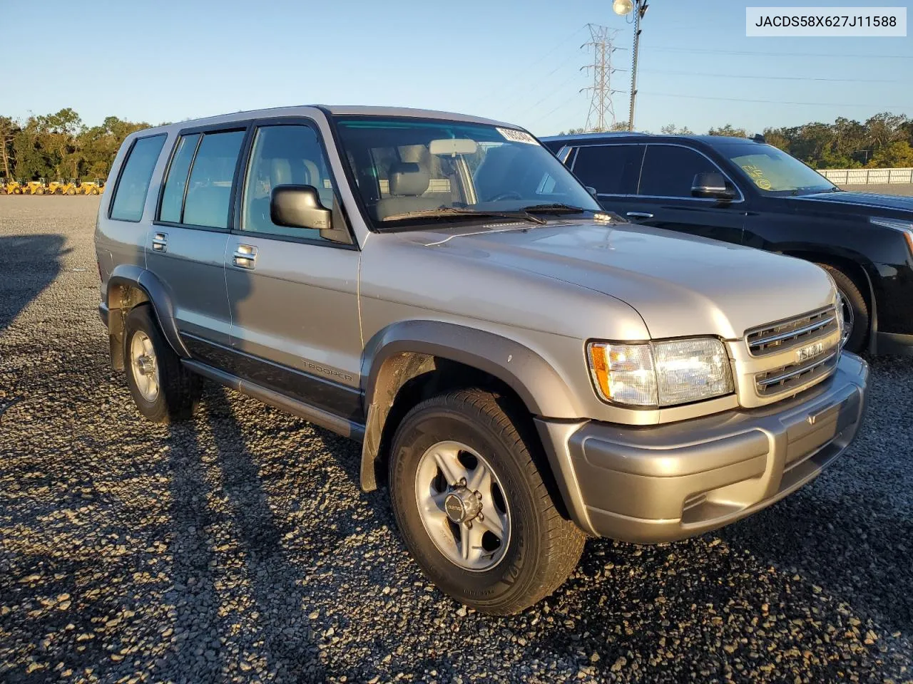 2002 Isuzu Trooper S VIN: JACDS58X627J11588 Lot: 76932404