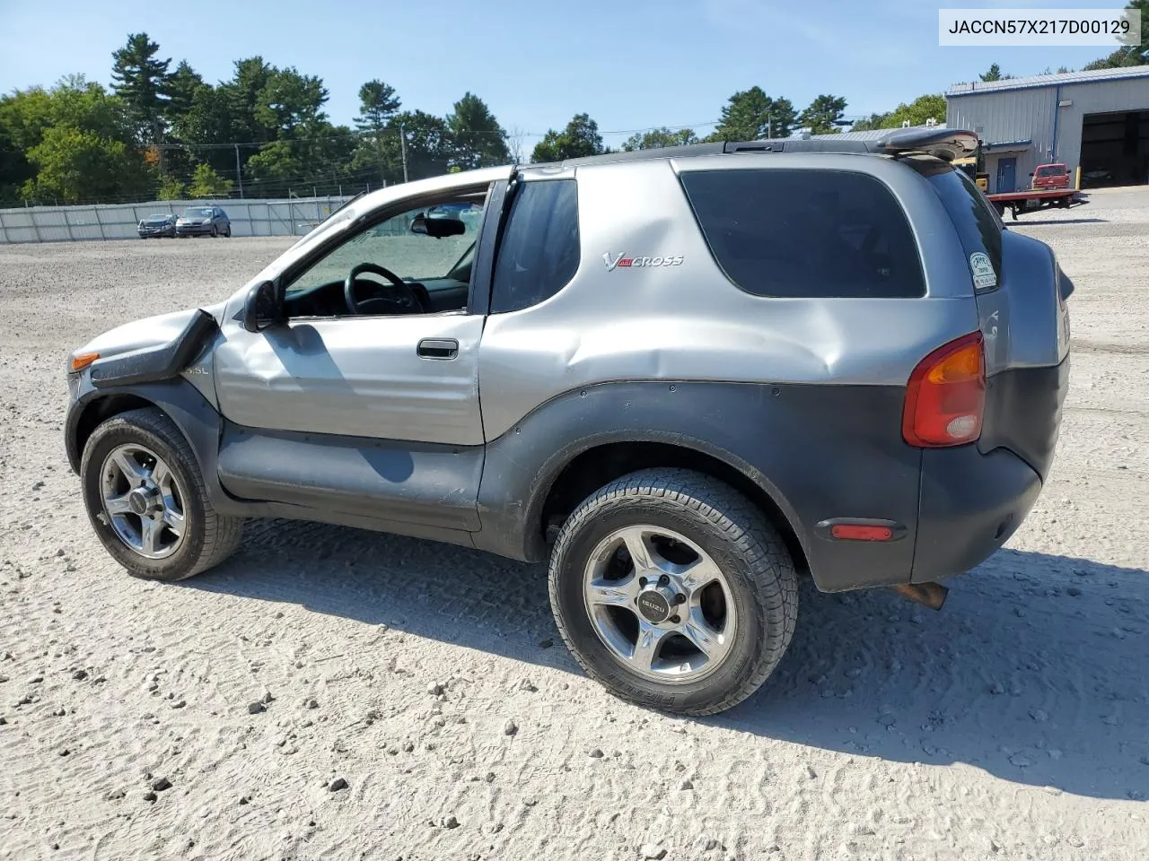 2001 Isuzu Vehicross VIN: JACCN57X217D00129 Lot: 70641924