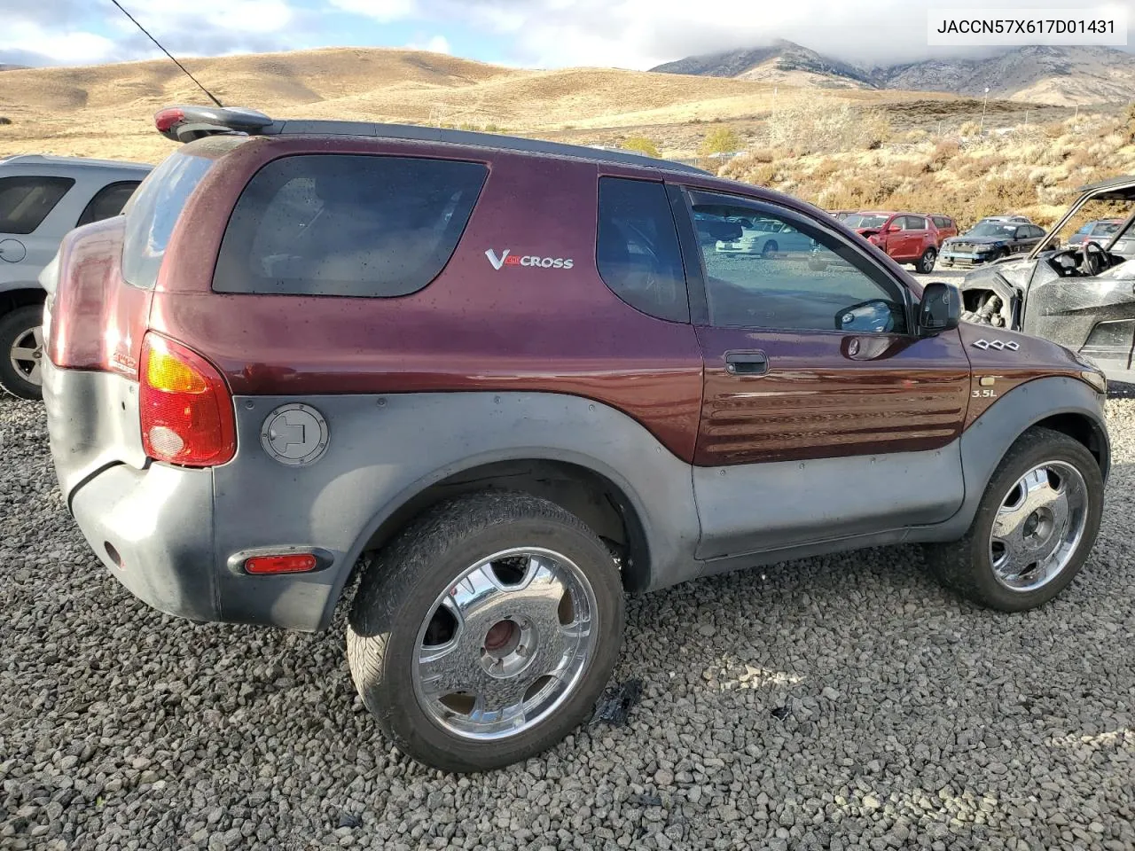 2001 Isuzu Vehicross VIN: JACCN57X617D01431 Lot: 78316214