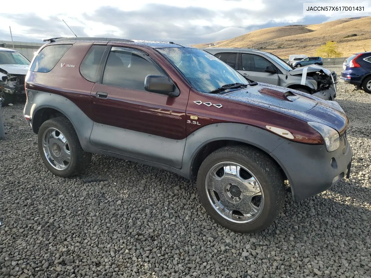 2001 Isuzu Vehicross VIN: JACCN57X617D01431 Lot: 78316214