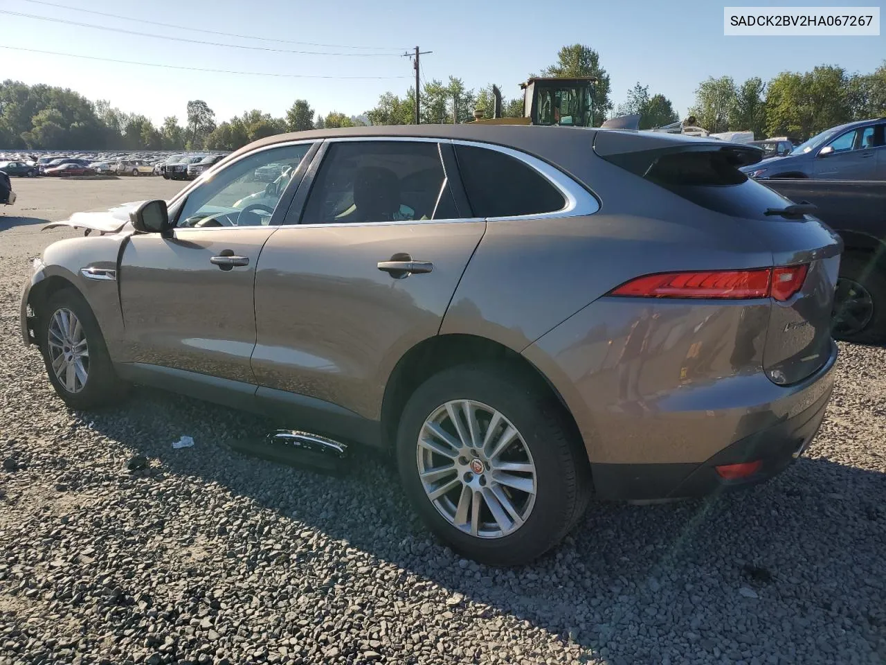 2017 Jaguar F-Pace Prestige VIN: SADCK2BV2HA067267 Lot: 69164164