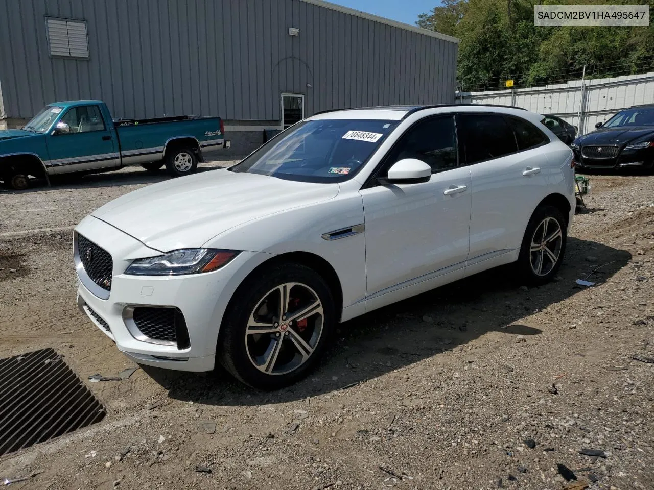 2017 Jaguar F-Pace S VIN: SADCM2BV1HA495647 Lot: 70648344