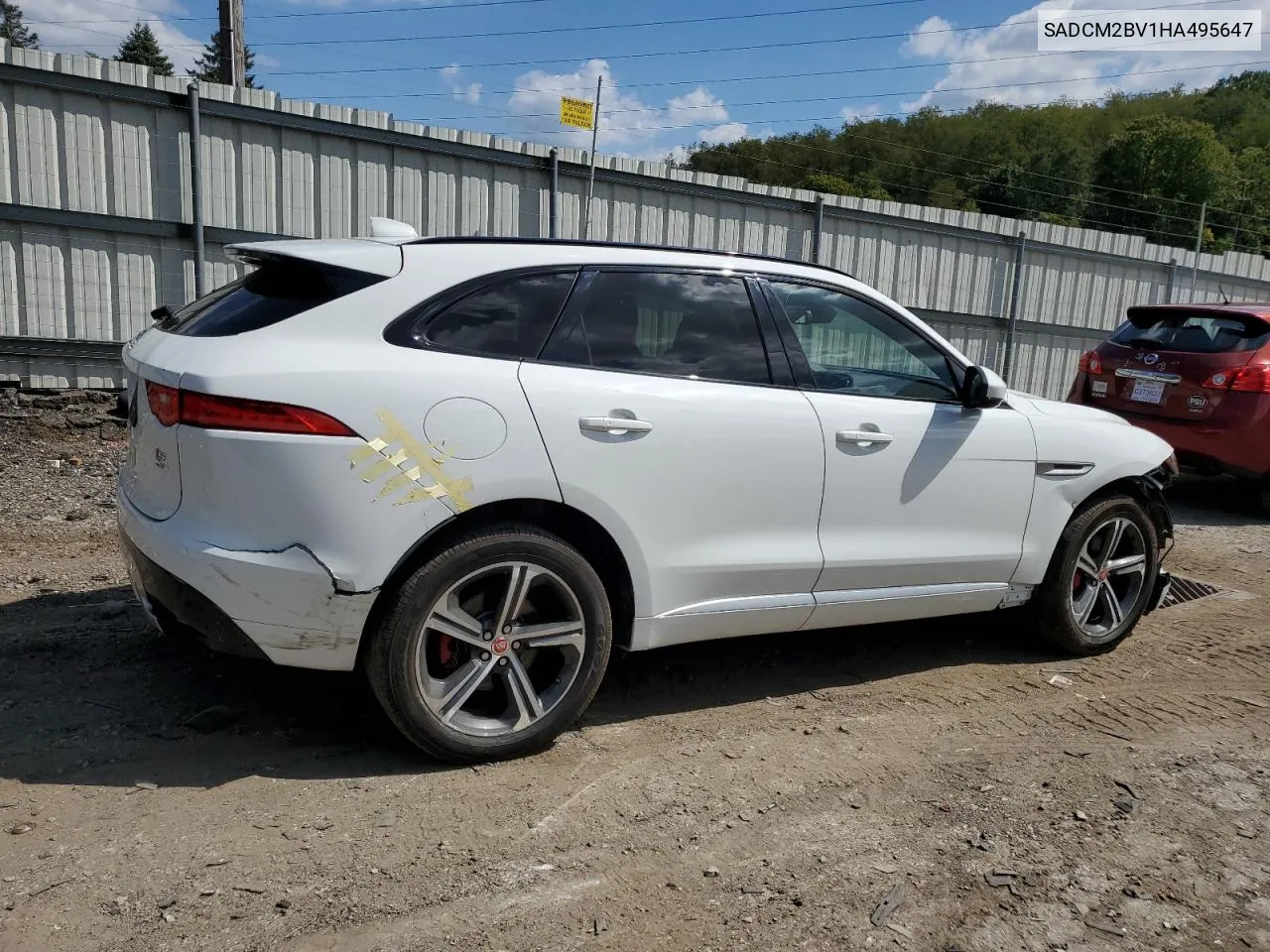 2017 Jaguar F-Pace S VIN: SADCM2BV1HA495647 Lot: 70648344